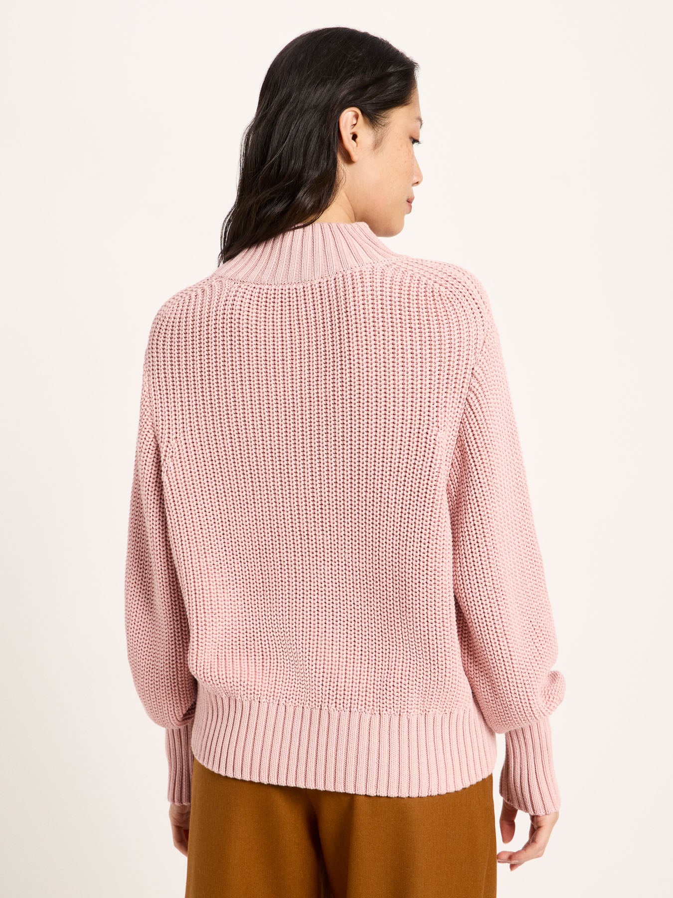Grobstrickpullover aus Bio-Baumwolle (GOTS)