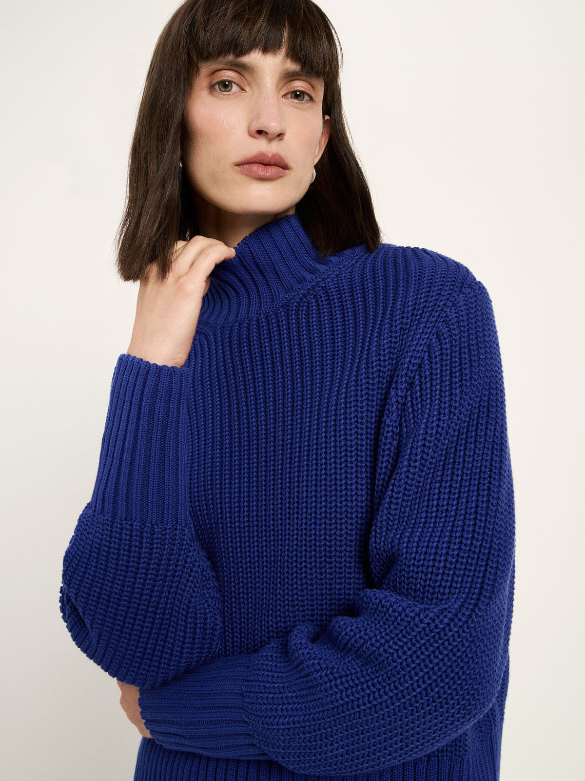 Grobstrickpullover aus Bio-Baumwolle (GOTS)