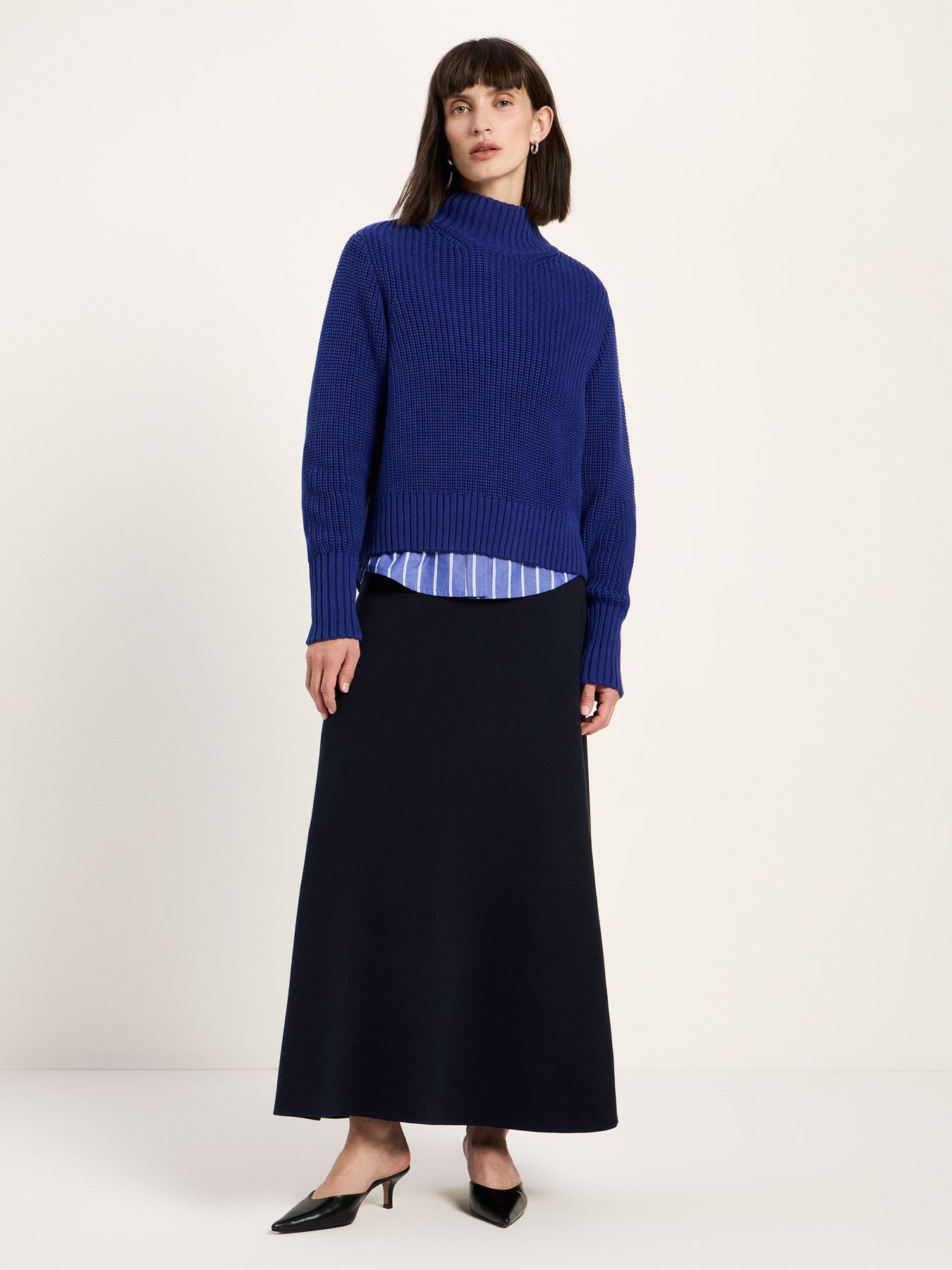 Grobstrickpullover aus Bio-Baumwolle (GOTS)