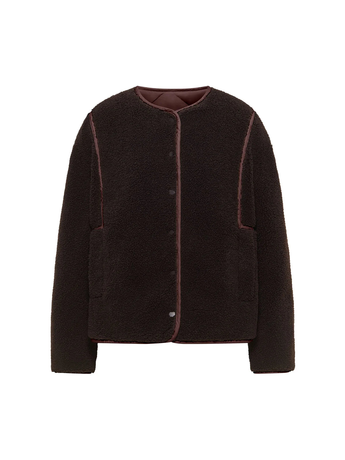 Teddy-Steppjacke zum Wenden aus recyceltem Polyester