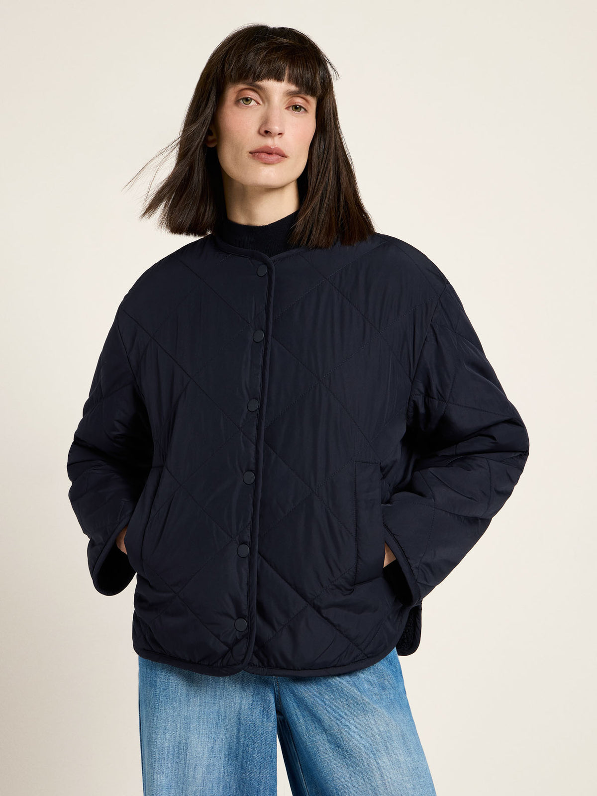 Teddy-Steppjacke zum Wenden aus recyceltem Polyester