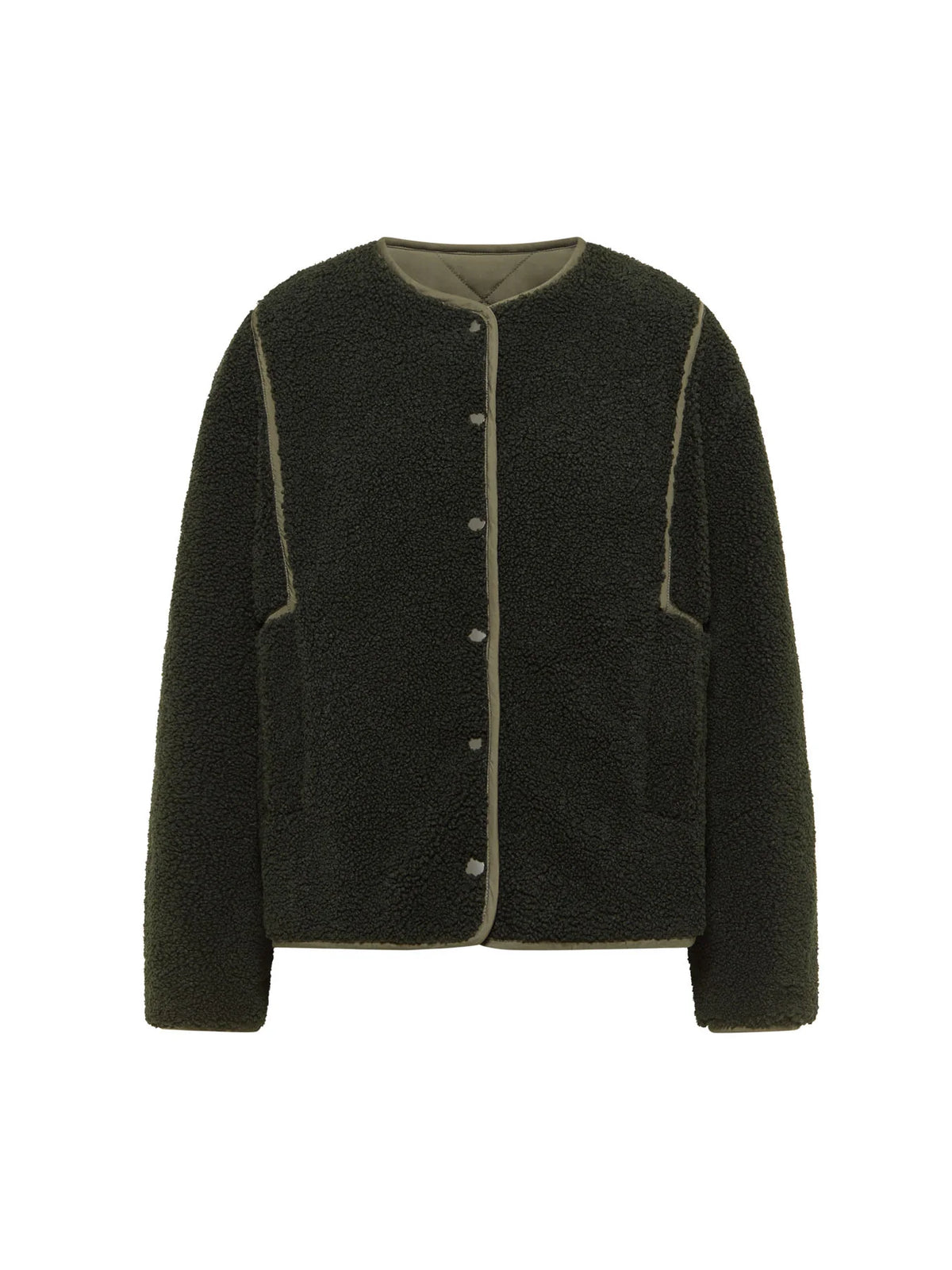 Teddy-Steppjacke zum Wenden aus recyceltem Polyester