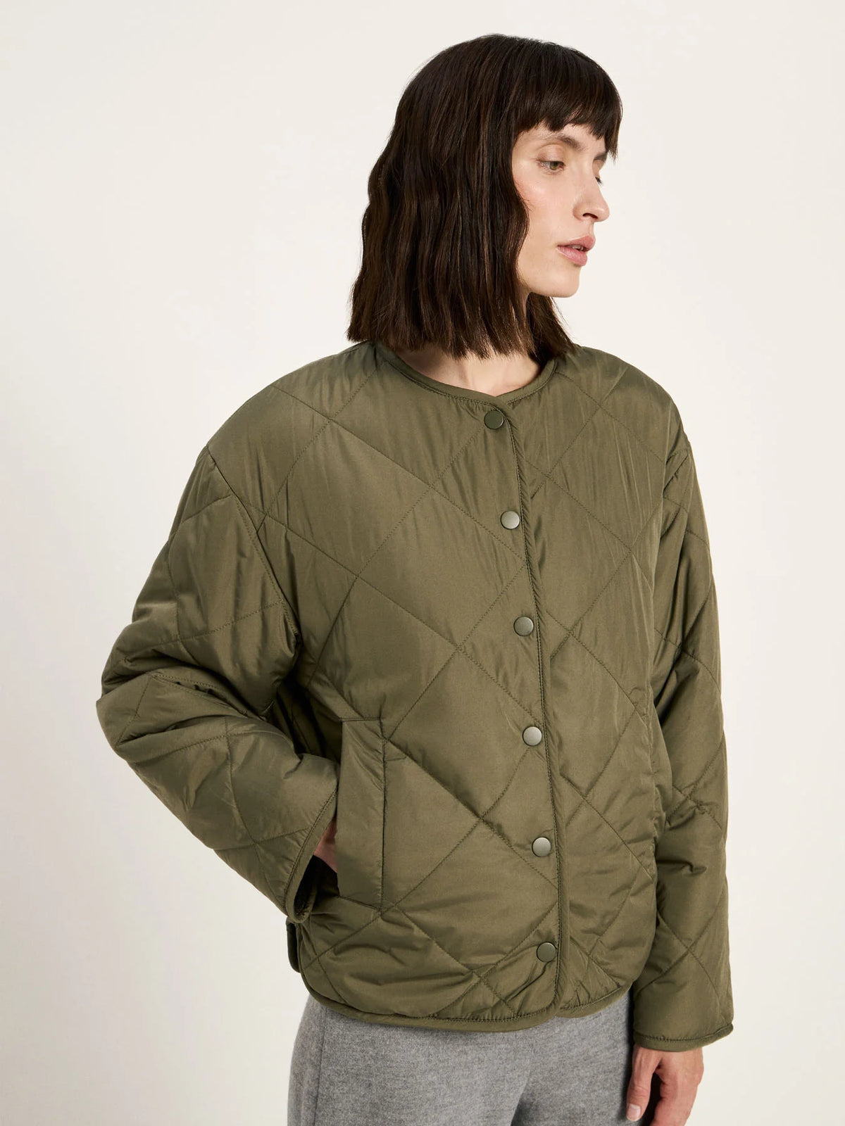 Teddy-Steppjacke zum Wenden aus recyceltem Polyester