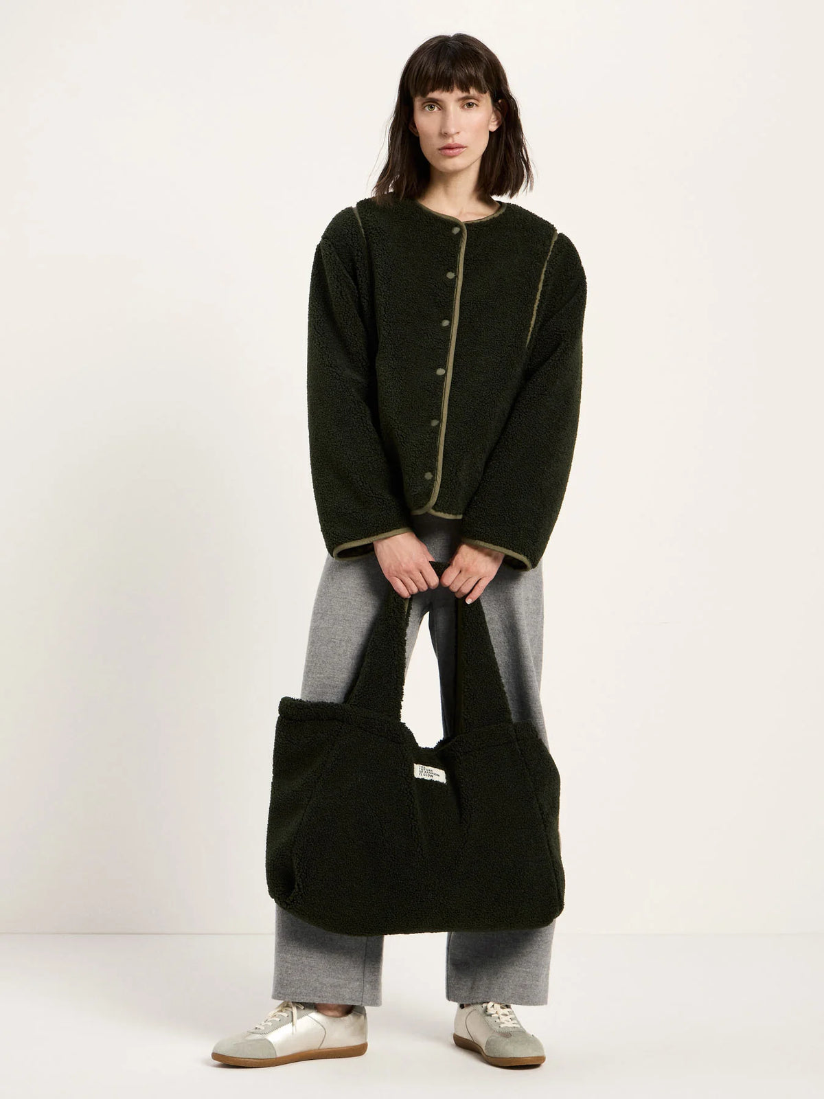 Teddy-Steppjacke zum Wenden aus recyceltem Polyester