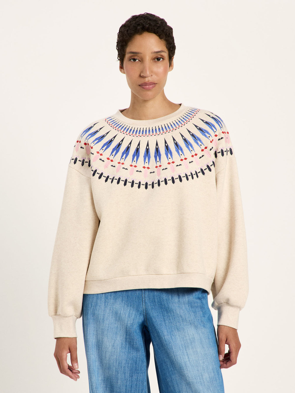 Statementsweatshirt aus Bio-Baumwolle (GOTS)