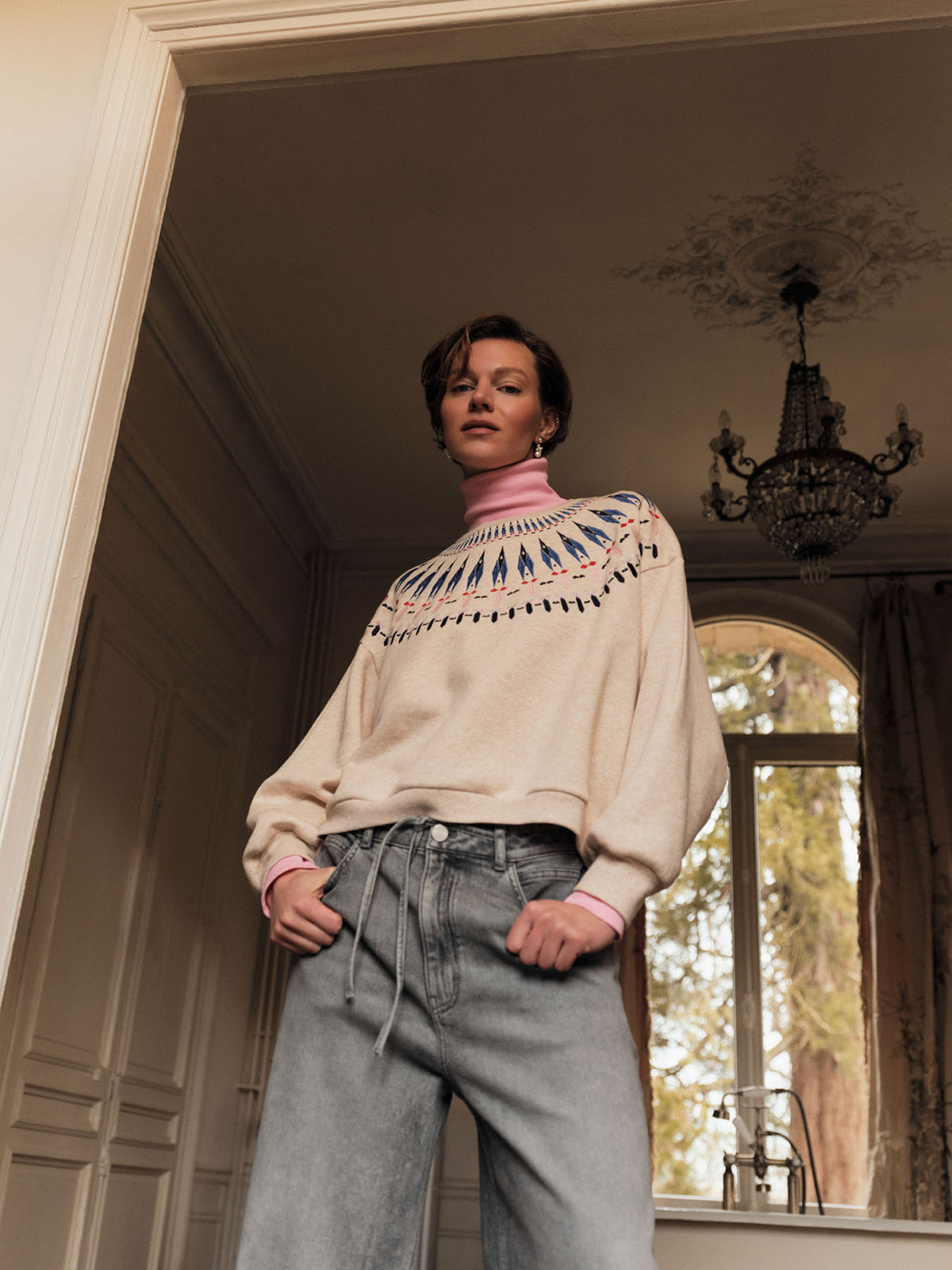 Statementsweatshirt aus Bio-Baumwolle (GOTS)