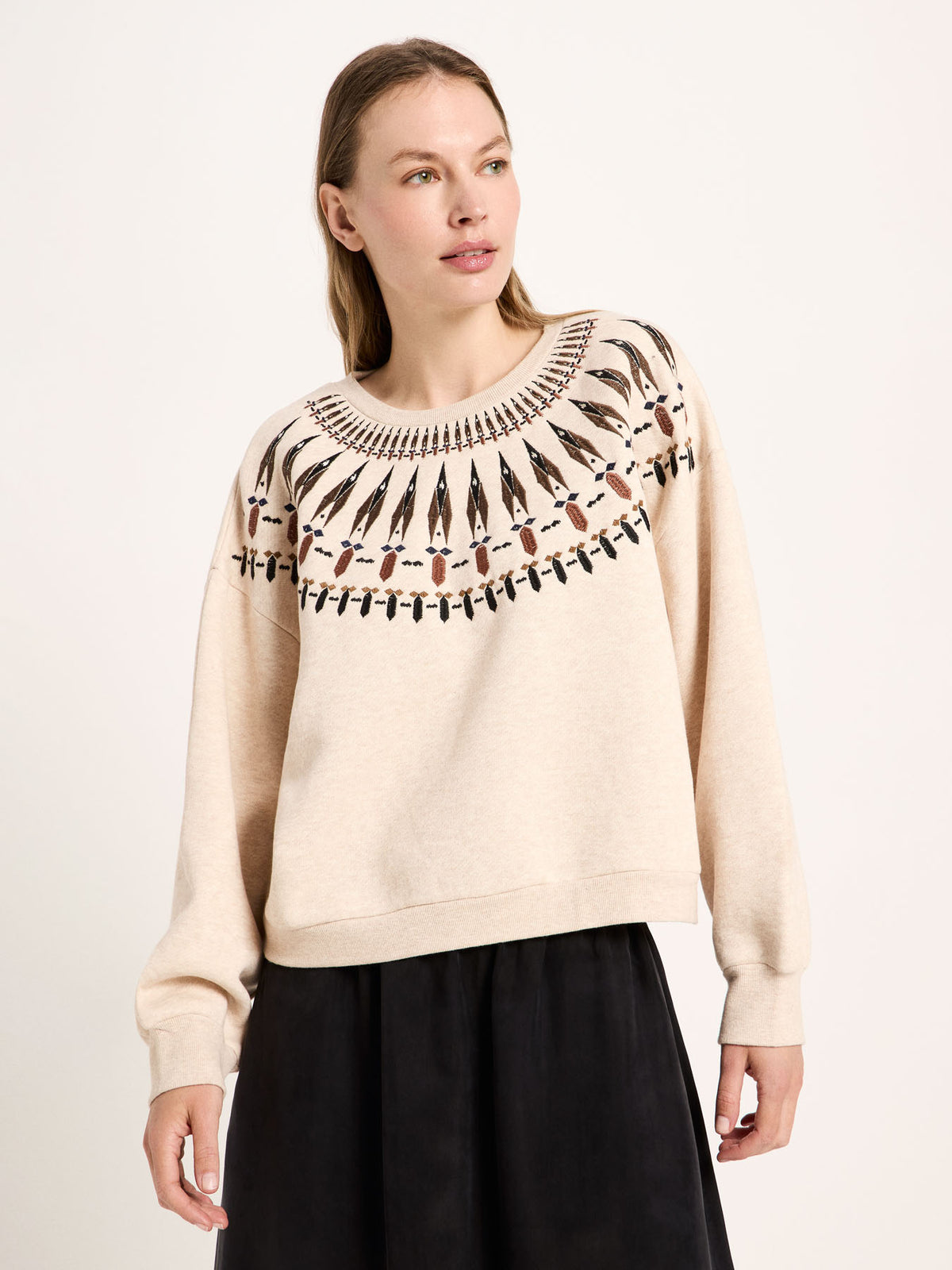 Statementsweatshirt aus Bio-Baumwolle (GOTS)