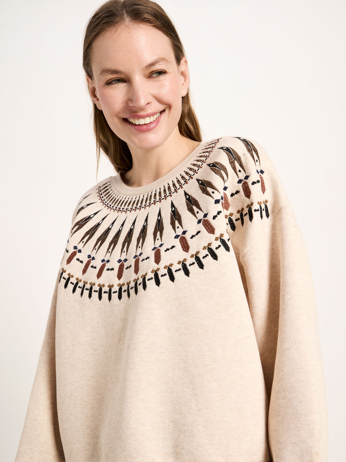 Statementsweatshirt aus Bio-Baumwolle (GOTS)