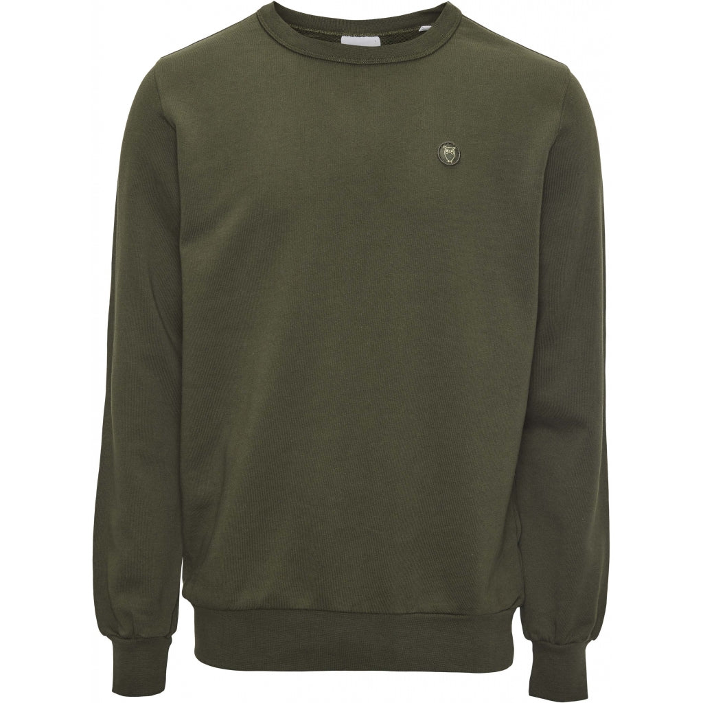 Sweat-Pullover ELM mit Badge aus Bio-Baumwolle