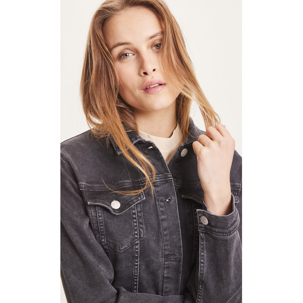 Jeansjacke HANA Denim Black aus Bio-Baumwolle