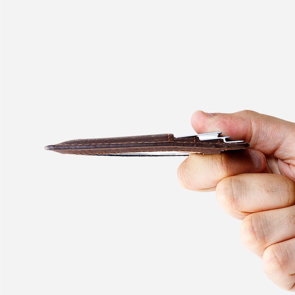 Schmales Portemonnaie - Kartenhalter aus Kork