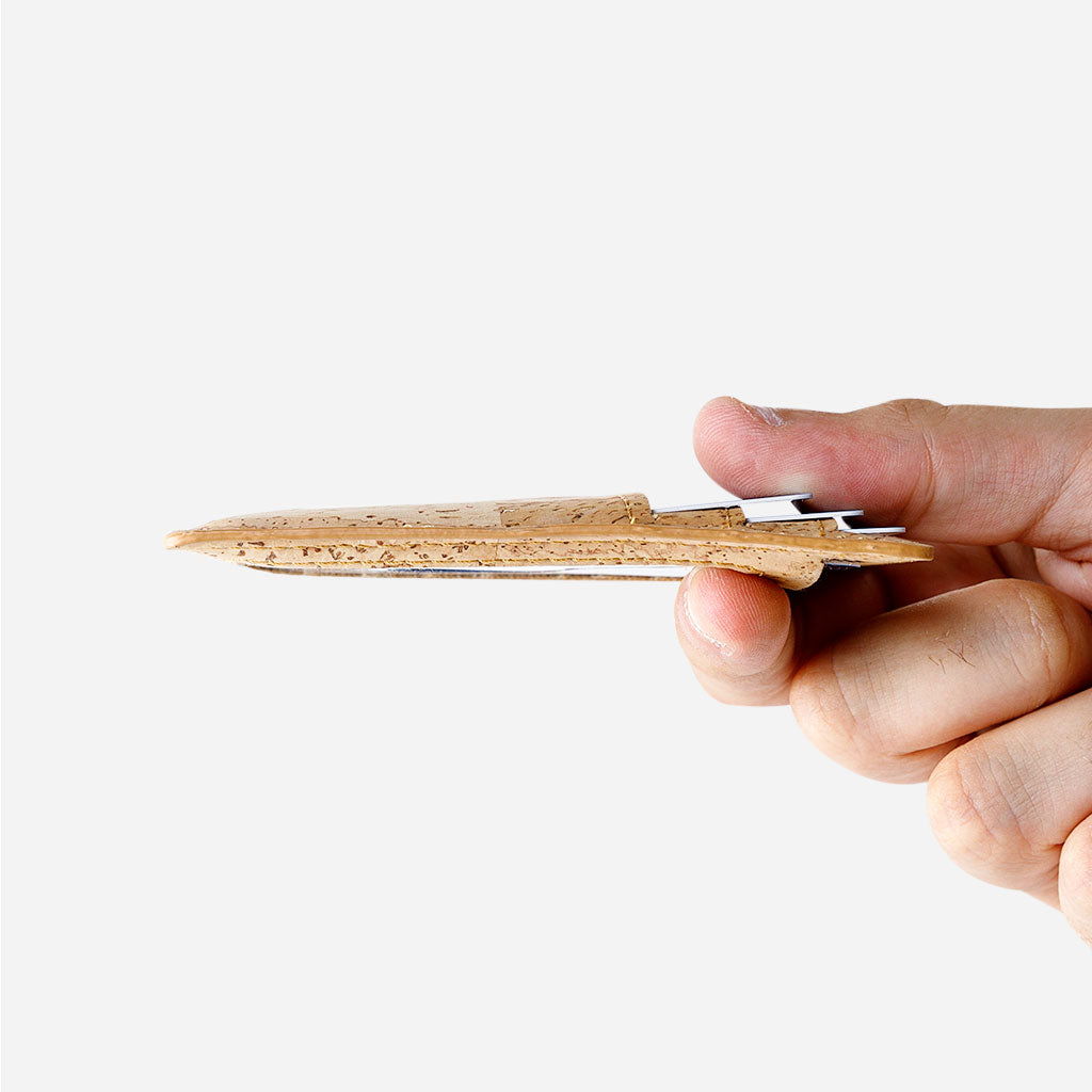 Schmales Portemonnaie - Kartenhalter aus Kork