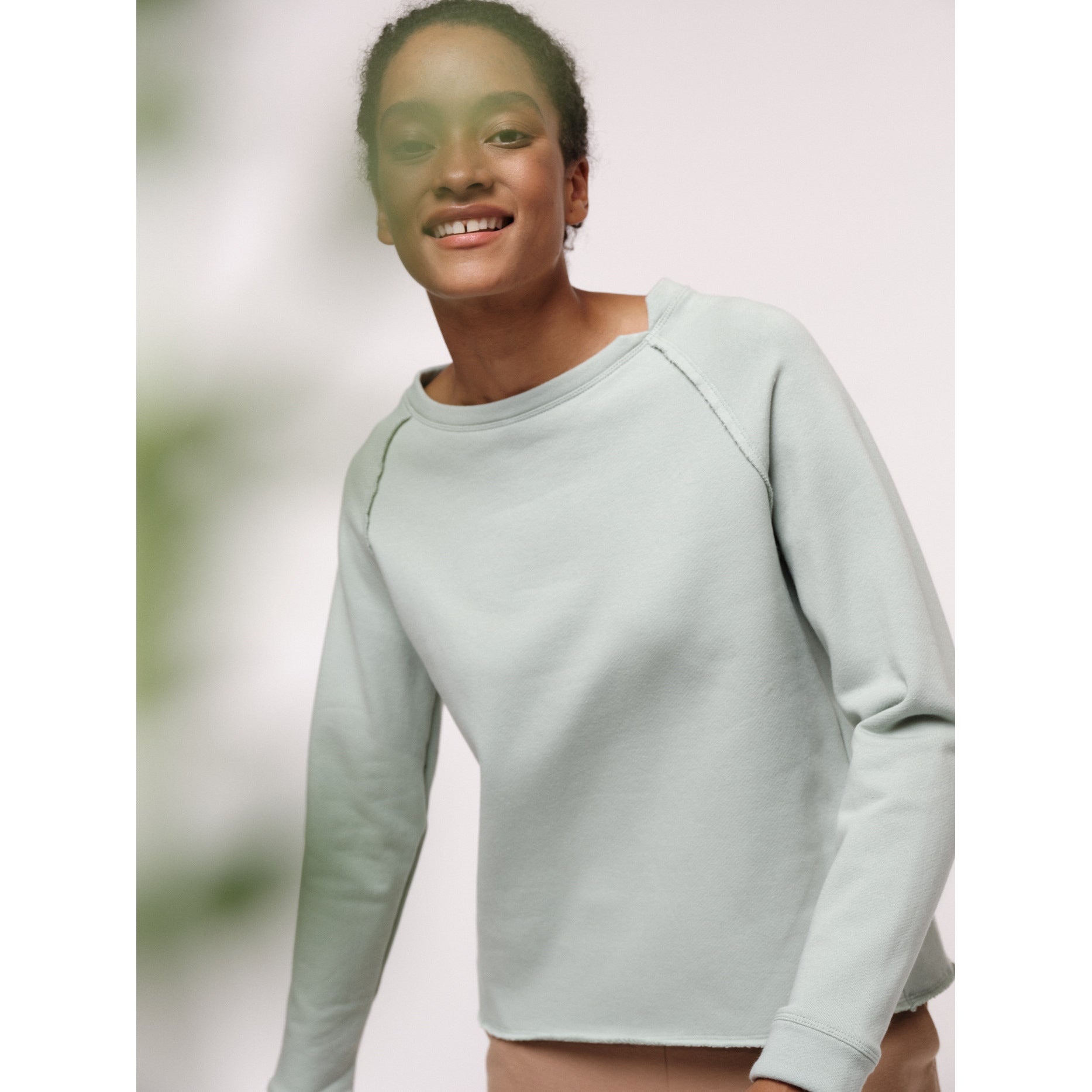 Raglansweatshirt aus Bio-Baumwolle