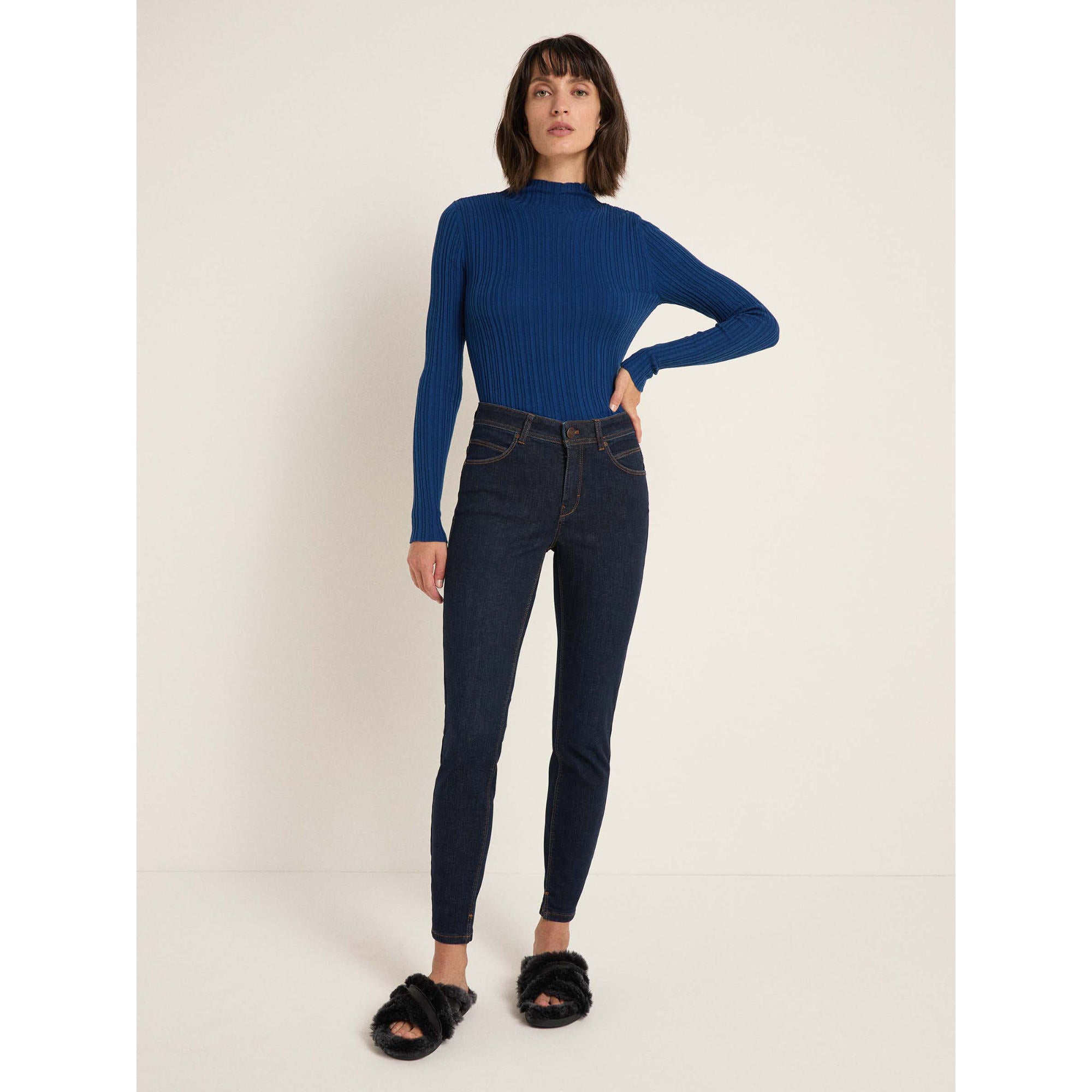 High-Waist Jeans aus Bio-Baumwolle