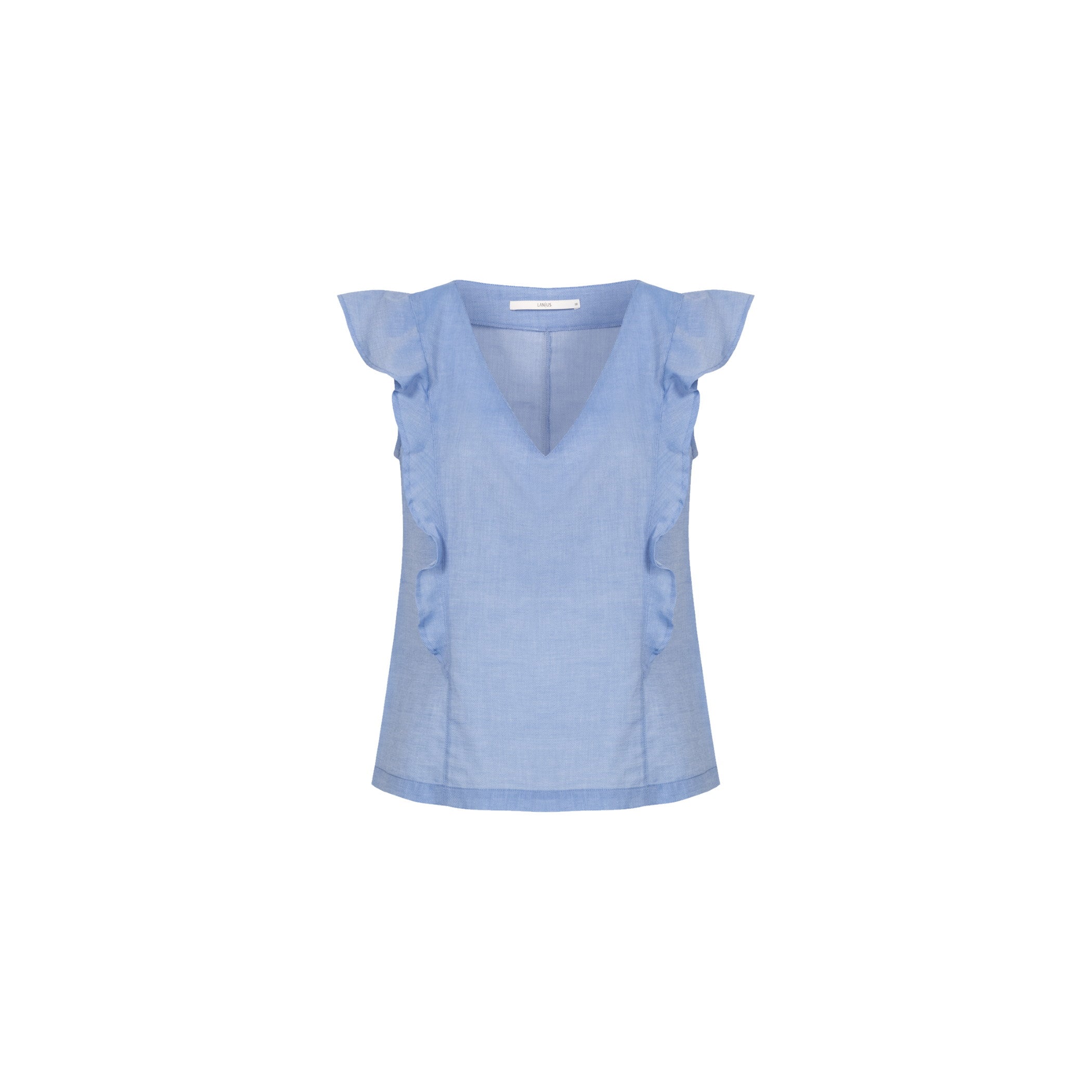 Chambray Blusentop aus Bio-Baumwolle