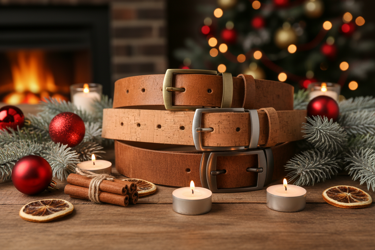 mache ein neues weihnachtliches Bild mit mehreren Korkgürtel wie von Corkor 