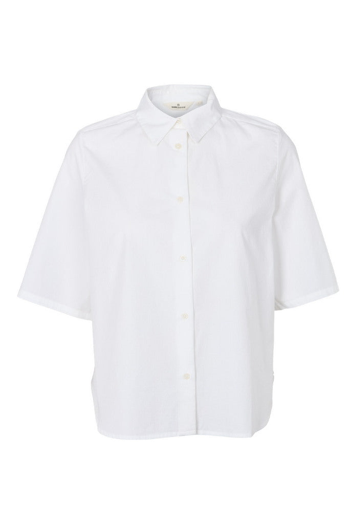 Kurzarm Bluse SILJE mit Knöpfen aus Bio-Baumwolle