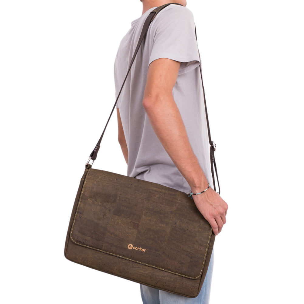 Kork Messenger Laptop-Tasche